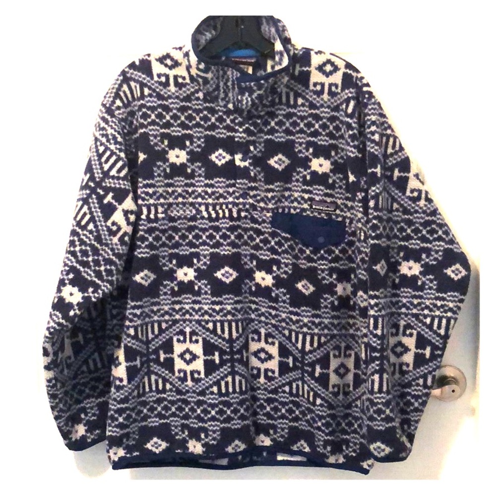 Vintage Patagonia Tribal Synchilla Snap T